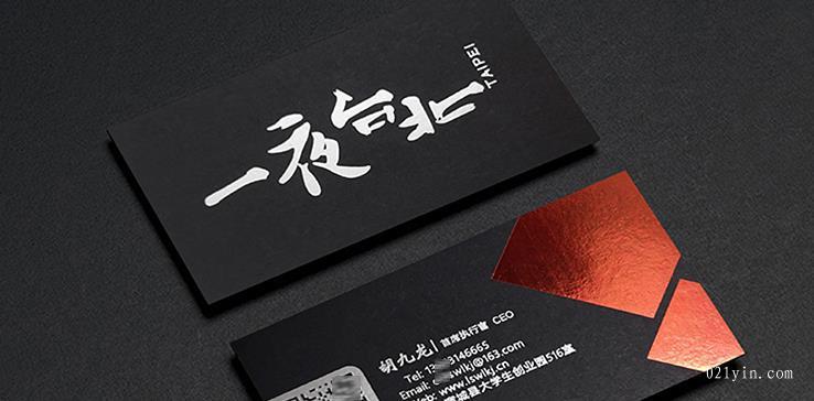黑卡燙金名片設(shè)計欣賞-2  第5張